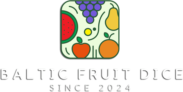 Baltic Fruit Dice logotipas